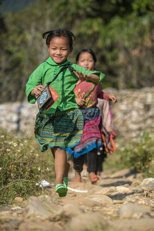 Happy childhood in Sapa, Vietnam