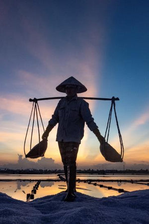 The salt fields of Hon Khoi