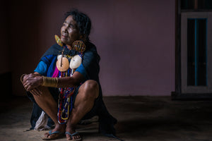 Tattooed-face women of Chin state