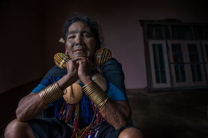 Tattooed-face women of Chin state