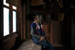 Tattooed-face women of Chin state