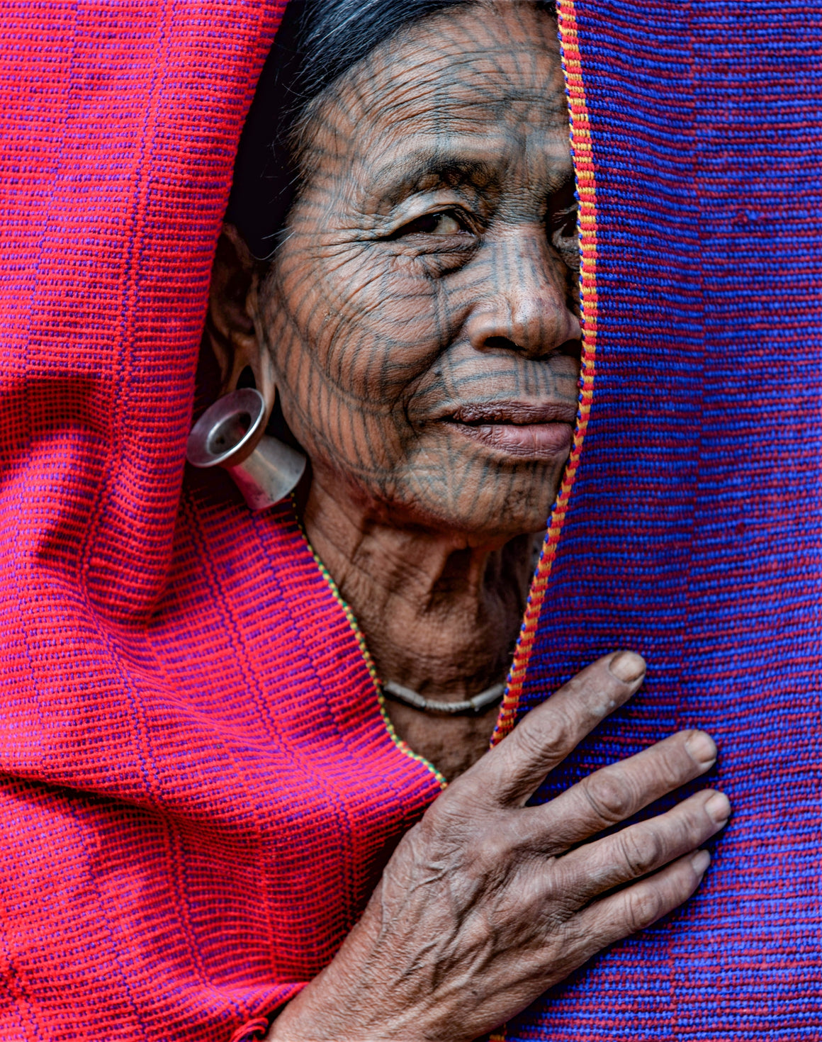 Tattooed-face women of Chin state