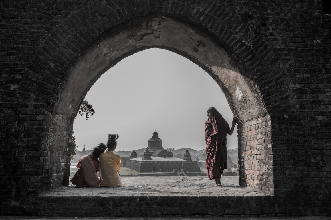 Buddhist monks in Myanmar