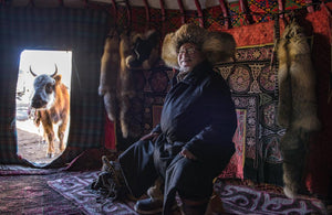 Tabay Chuchan's father supervising the household and farm chores