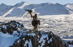 The vast snowy expanses of Western Mongolia