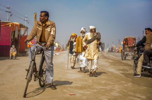 A makeshift street in Allahabad